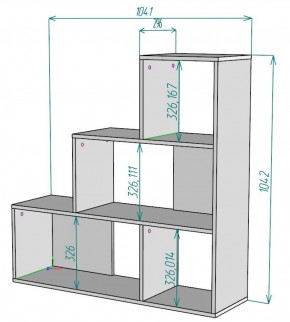 Стеллаж S64 (Белый) в Реж - rezh.mebel-e96.ru