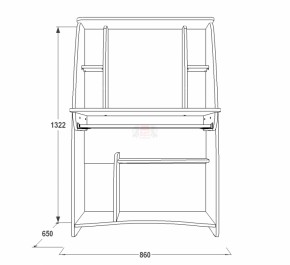 Стол компьютерный СК 3 в Реж - rezh.mebel-e96.ru