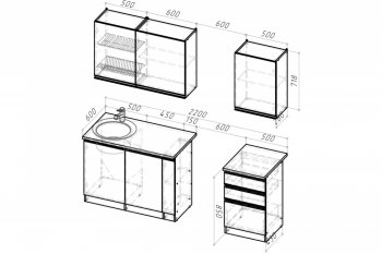 Кухонный гарнитур Сюита стандарт 1600 мм (Герда) в Реж - rezh.mebel-e96.ru