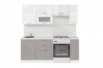 Кухонный гарнитур Терция ультра 2000 мм (Герда) в Реж - rezh.mebel-e96.ru