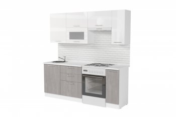 Кухонный гарнитур Терция ультра 2000 мм (Герда) в Реж - rezh.mebel-e96.ru
