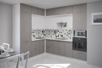 Кухонный гарнитур Терция гранд прайм 2100х2700 мм (Герда) в Реж - rezh.mebel-e96.ru