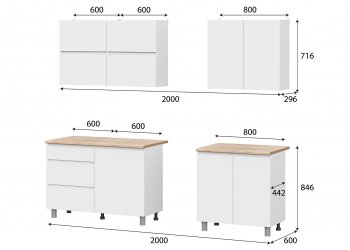 Кухонный гарнитур Токио 2000 мм (СВ) в Реж - rezh.mebel-e96.ru