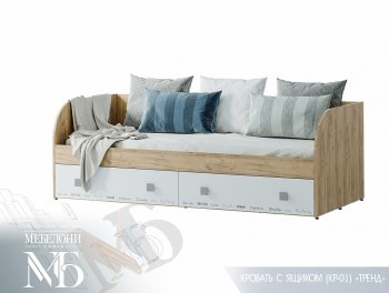 Кровать с ящиками Тренд LIGHT КР-01 (БТС) в Реж - rezh.mebel-e96.ru | фото