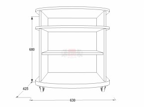 Тумба для теле-радио аппаратуры Фант 1 в Реж - rezh.mebel-e96.ru