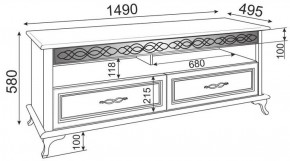 Тумба под ТВ Скарлетт М02 (Риннер) в Реж - rezh.mebel-e96.ru