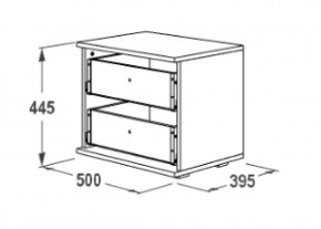 Тумба с 2-мя ящиками Ольга-14 в Реж - rezh.mebel-e96.ru
