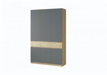 Шкаф 1500 мм Турин крафт/графит (ВВР) в Реж - rezh.mebel-e96.ru