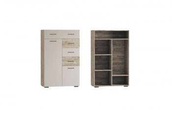 Комод Турин ЛДСП крафт серый/кашемир (ВВР) в Реж - rezh.mebel-e96.ru | фото