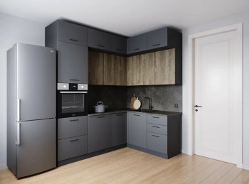 Кухонный гарнитур угловой Умбра МДФ 2200*1700 мм (Санвут) в Реж - rezh.mebel-e96.ru
