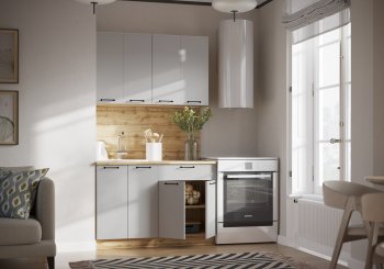 КУхонный гарнитур Валерия 1200 мм вотан/серый (Сурская) в Реж - rezh.mebel-e96.ru