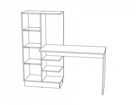 Стол компьютерный №1 Вега New Позитив (Миф) в Реж - rezh.mebel-e96.ru