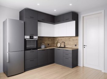Кухонный гарнитур угловой Вегас 2200*1700 мм (Санвут) в Реж - rezh.mebel-e96.ru