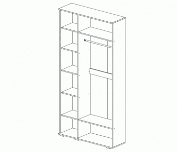 Шкаф 3-х дверный Вегас Шимо темный 1500 мм (СтендМ) в Реж - rezh.mebel-e96.ru