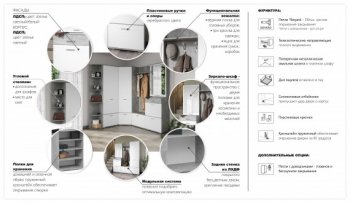 Прихожая Виола Ателье светлое (Имп) в Реж - rezh.mebel-e96.ru