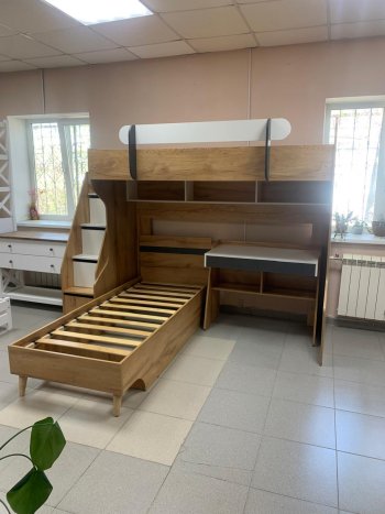 Кровать-чердак Омега-3 комп.2 в Реж - rezh.mebel-e96.ru