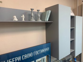 Стенка Сканди МДФ НМ-001 грин грей софт (Стиль) в Реж - rezh.mebel-e96.ru