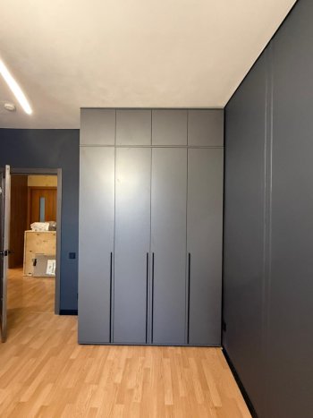 Шкаф 1600 мм 4-х створчатый Норд с антресолью графит (Миф) в Реж - rezh.mebel-e96.ru