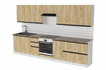 Кухонный гарнитур Янтарь экстра 3000 мм (Герда) в Реж - rezh.mebel-e96.ru