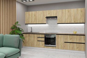 Кухонный гарнитур Янтарь экстра 3000 мм (Герда) в Реж - rezh.mebel-e96.ru
