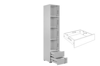 Шкаф однодверный 107.03 Зефир розовый (Мебельсон) в Реж - rezh.mebel-e96.ru